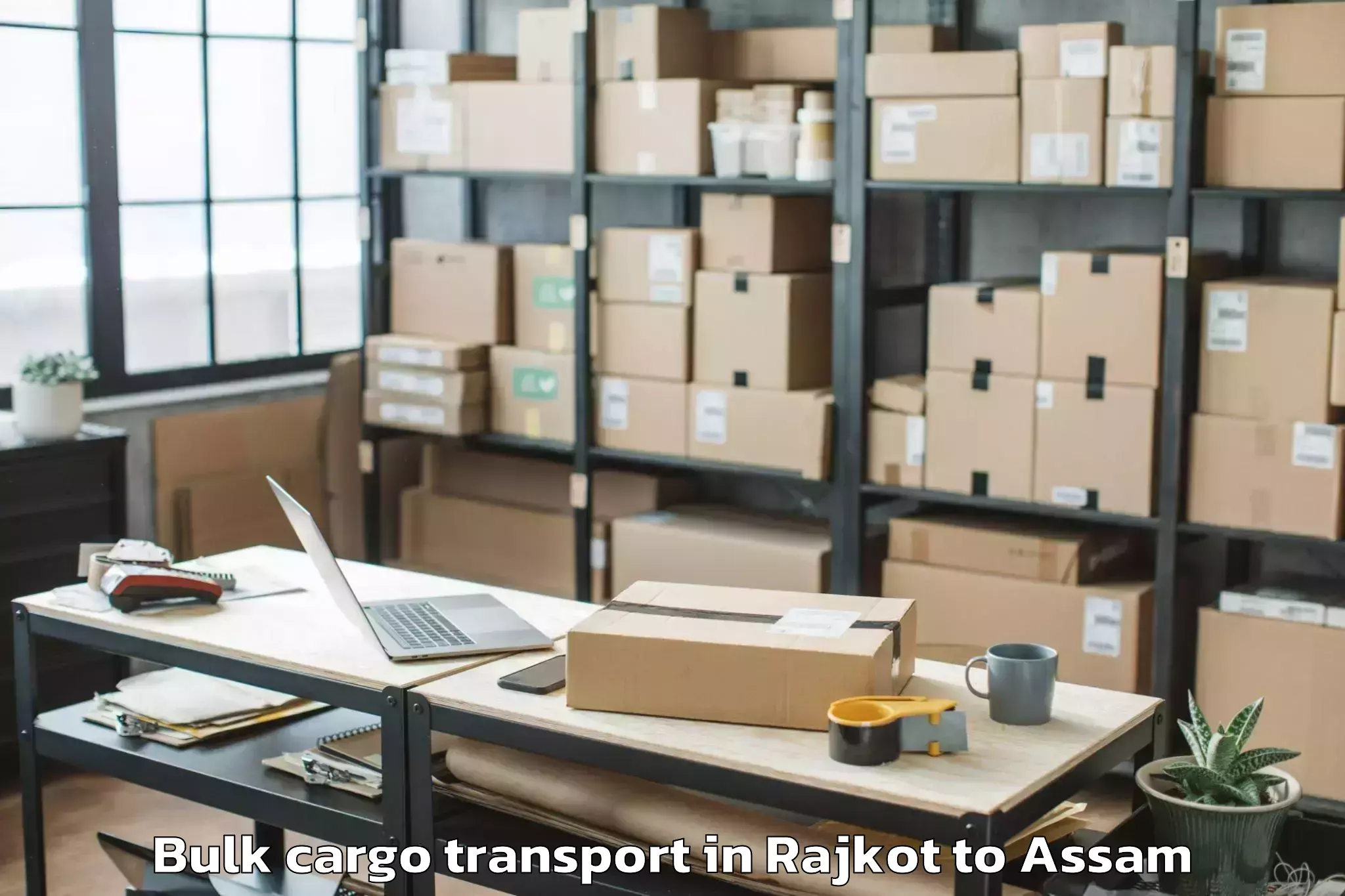 Quality Rajkot to Lakhipur Bulk Cargo Transport